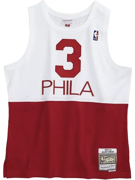 Cămașă Mitchell & Ness din jerseu roșu