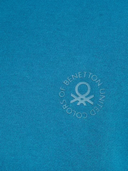 Кофта United Colors of Benetton з принтом бірюзовий