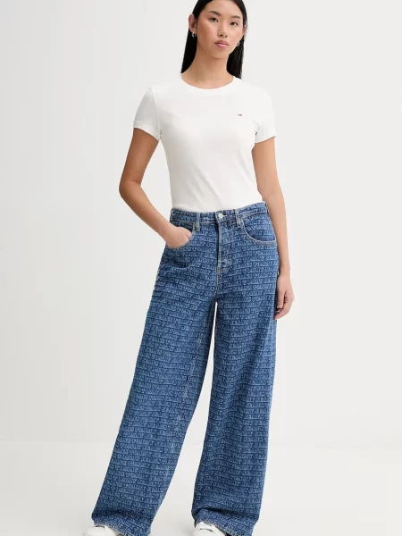 Tričko Tommy Jeans béžová