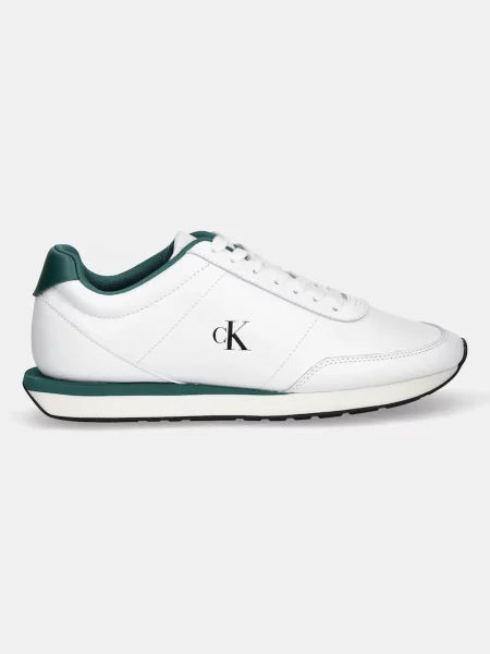 Calvin Klein Superge RETRO RUNNER ESS LTH bela