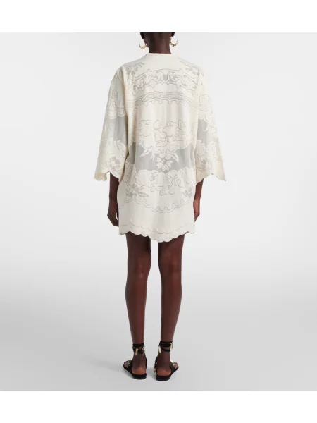 Rochie Isabel Marant cu broderie alb