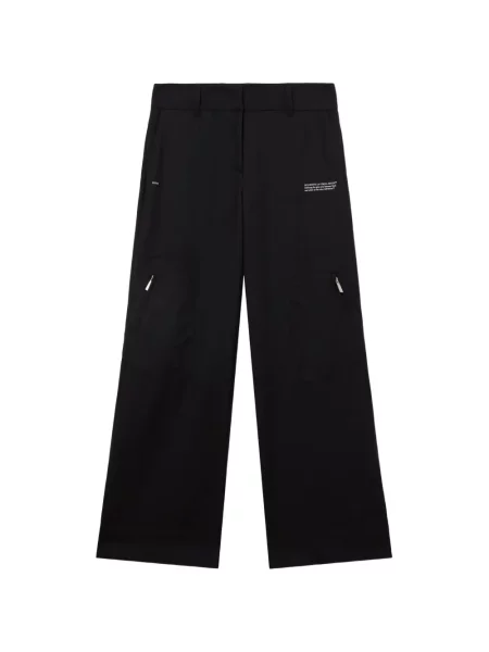 Pantaloni Off-white de lână alb