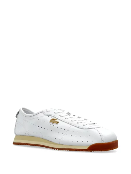 Sneakerși Lacoste din piele alb
