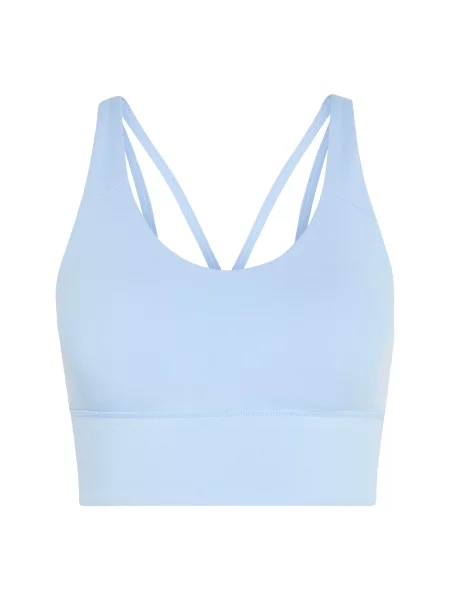 ADIDAS PERFORMANCE Sutien sport Studio All Me deschis albastru