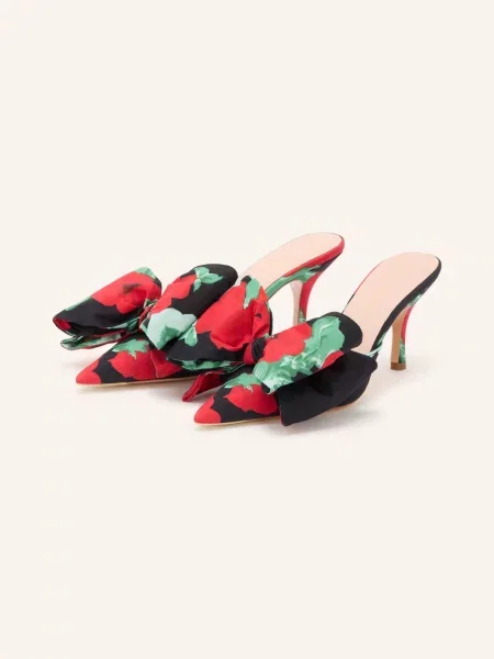 Loeffler Randall Pantofle Margot / červená / zelená černá