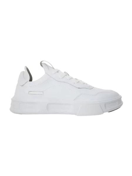 Sneakersy Fessura skórzane białe