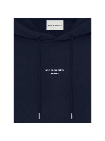 Bluza z kapturem Drole De Monsieur niebieska