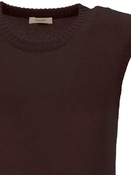 Top Agnona tricotate maro