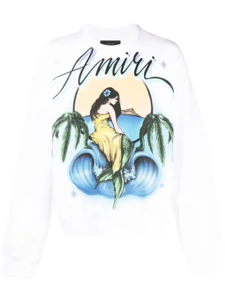 Hanorac crewneck Amiri cu imagine cu decolteu rotund