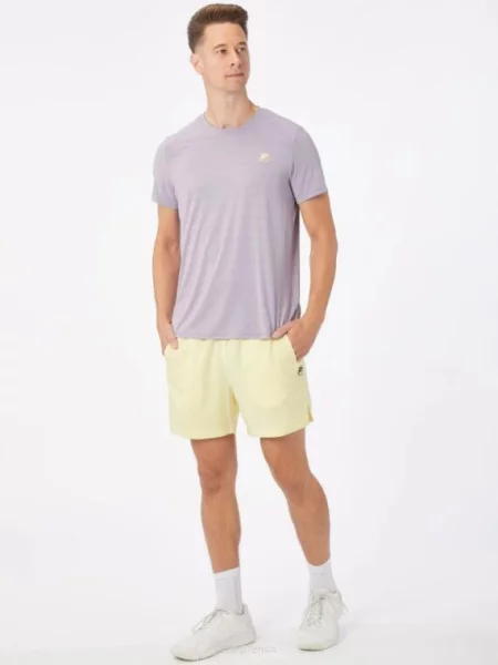 Koszulka tenisowa Fila T-shirt Titus fioletowa
