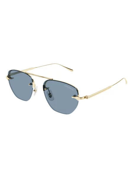 Montblanc okulary przeciwsłoneczne złoty żółte
