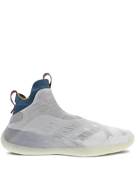 Sneakersy Adidas Forum do biegania zamszowe z dekoltem w serek szare