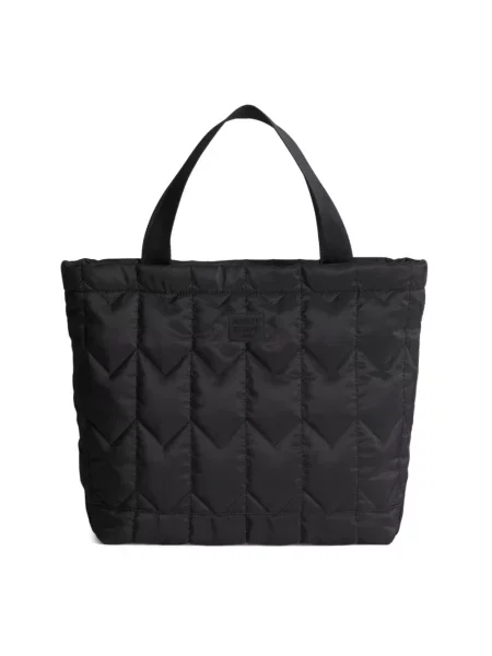 Maison Kitsuné torba Chevron Quilted Large Tote czarny