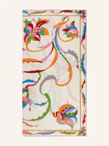 Herzen's Angelegenheit Chusta Z Dodatkiem Jedwabiu I Kaszmiru weiss zielona