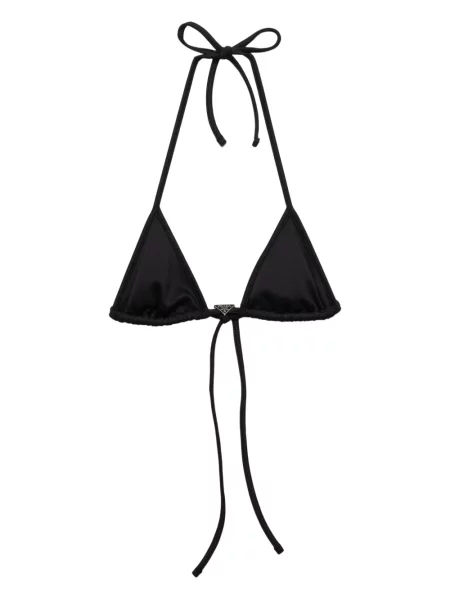 Bikini Prada cu gât halter negru