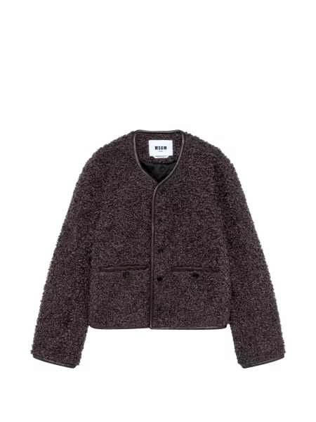 Geanta de piele Msgm maro