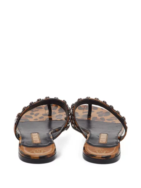 Sandale Gina cu imagine cu model leopard maro
