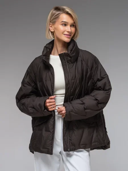 Демісезонна куртка VIVA WEAR коричневий