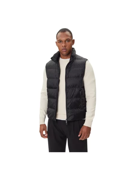 Kamizelka puchowa Armani Exchange z logo czarna