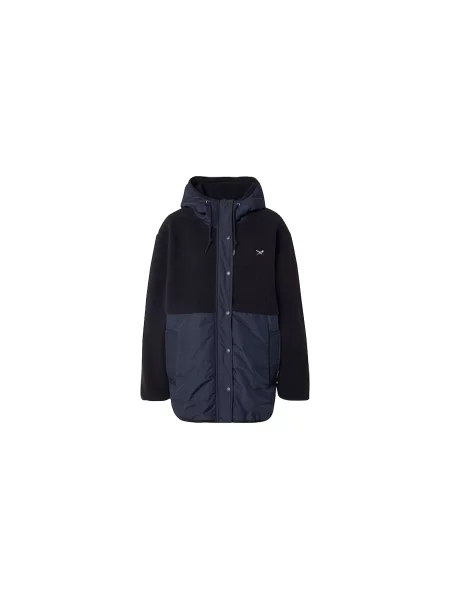 Długa kurtka Iriedaily z kapturem czarna