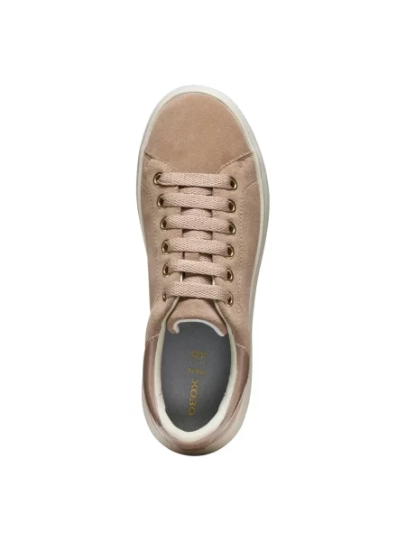 Sneakersy Geox skórzane brązowe