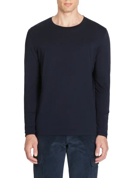 Tričko s dlouhým rukávem Celio s dlouhými rukávy modré