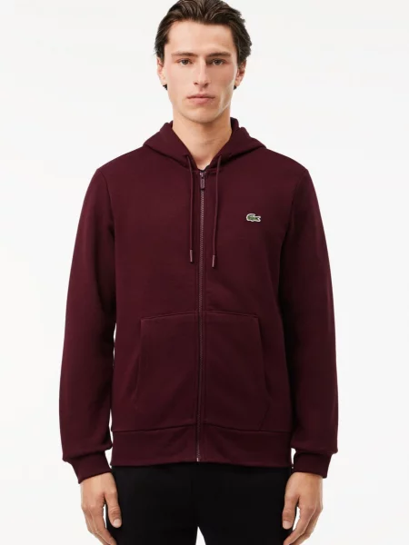 Толстовка Lacoste бордовая