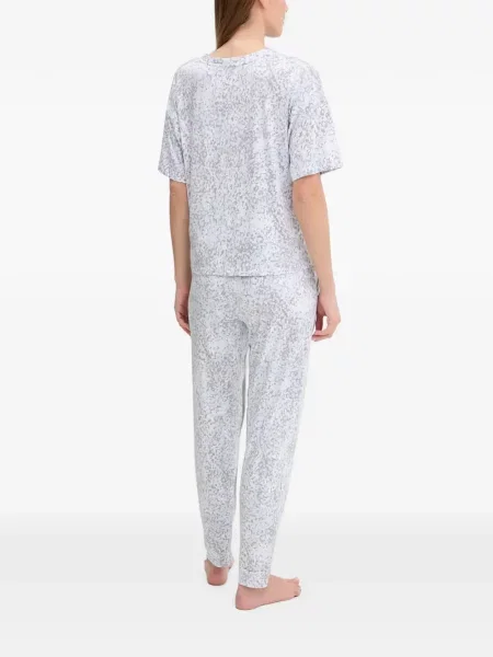 Pijamale Dkny cu imagine cu model leopard albastru