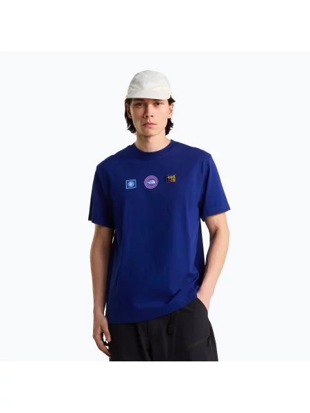Tricou pentru bărbați The North Face Explorer Badges RLX Tee Graphic bold blue albastru