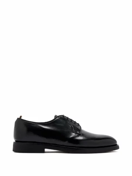 Pantofi Officine Creative cu șireturi din dantelă negru
