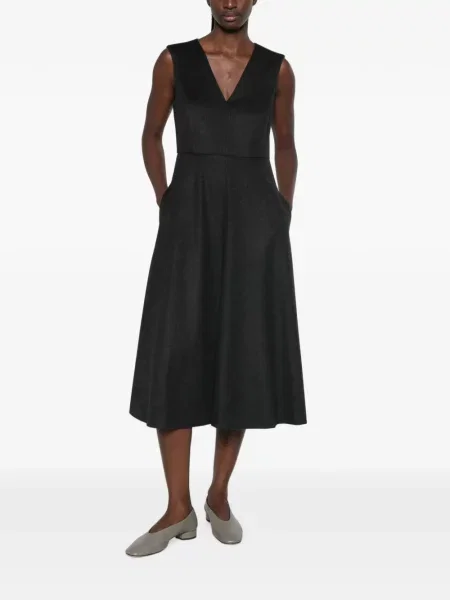 Rochie midi Max Mara fără mâneci gri