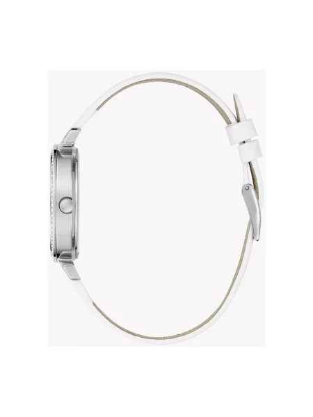 Lniany zegarek Guess szary