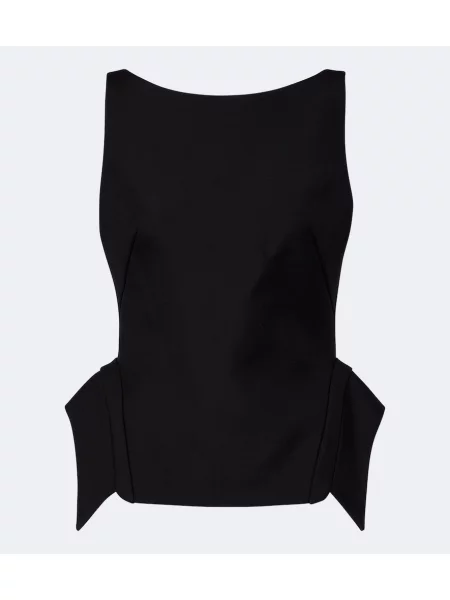 Top Róhe de lână negru