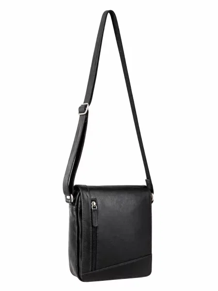 Кожаная сумка Visconti черная
