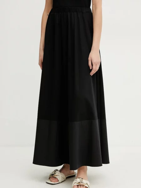 MM spódnica maxi rozkloszowana czarny
