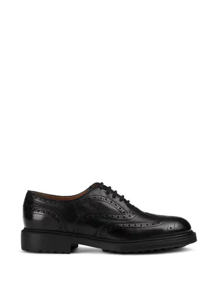 Brogues Doucal's din țesătură twill negru