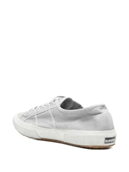 Sneakerși Superga din canvas gri