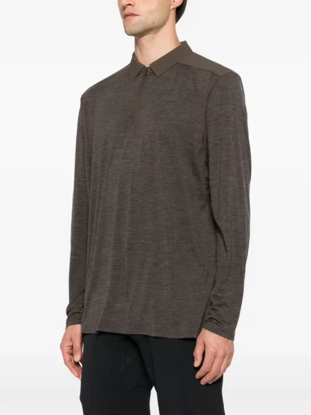 Lung tricou polo Veilance maro