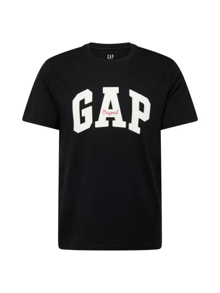 GAP Tricou roșu / negru alb