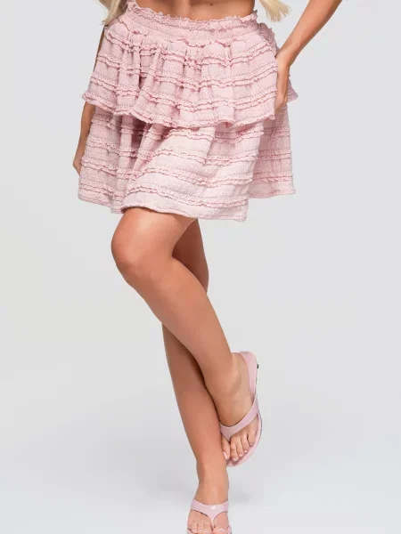Fusta mini Ombre roz