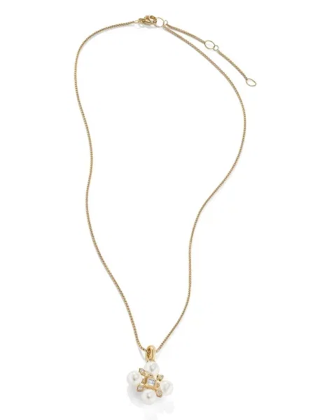 Pakabukas David Yurman su perlais geltona