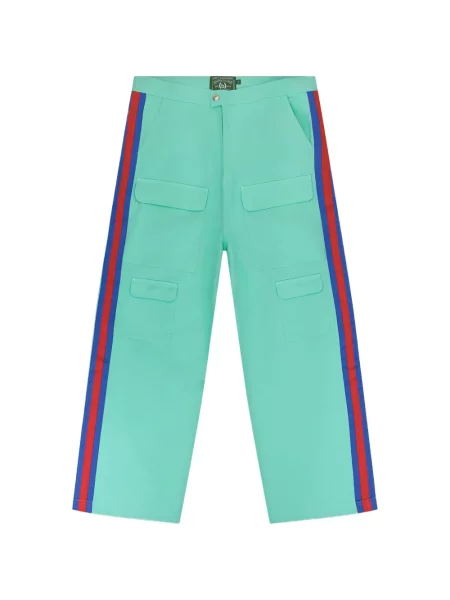 Pantaloni cargo Denim Tears cu dungi verde