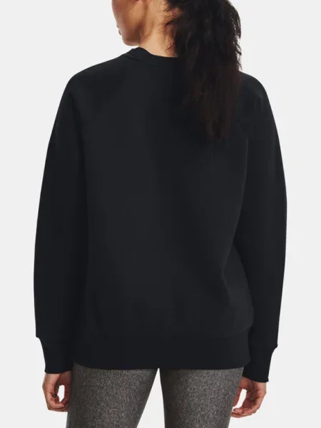 Pulóver Under Armour Rival Fleece Crew Black/ White XS fehér