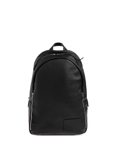 Rucsac Jil Sander din piele cu autograf negru
