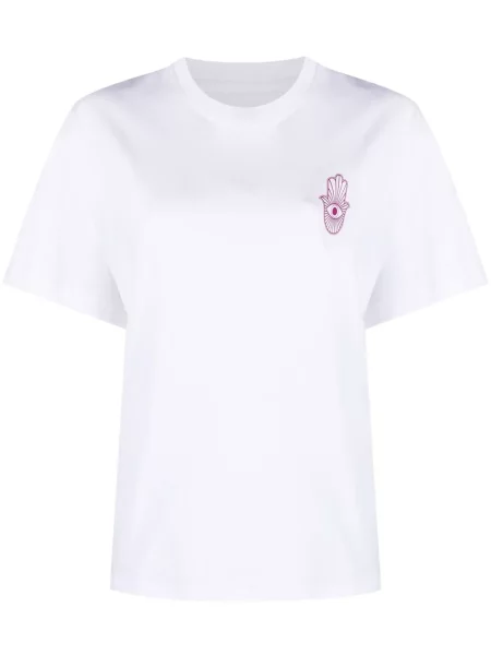 Krótka koszulka Stand Studio z nadrukiem biała