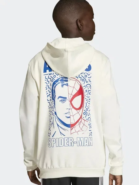 Adidas Dětská mikina Marvel bílá