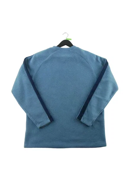 Second life polarowy sweter prostej sylwetki Stan bardzo dobry niebieski