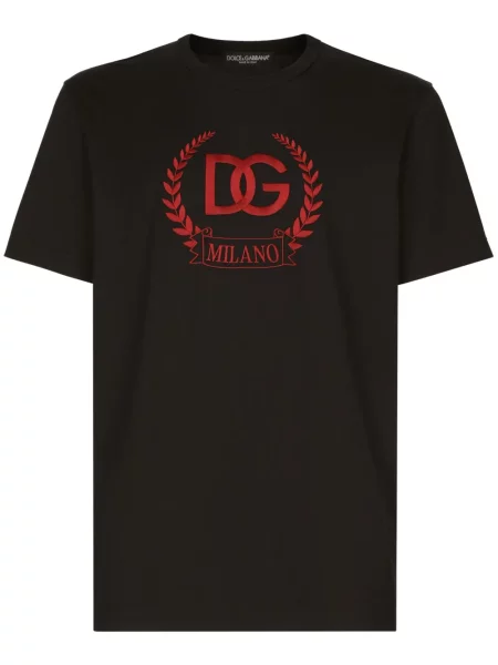 Tricou Dolce & Gabbana cu broderie negru