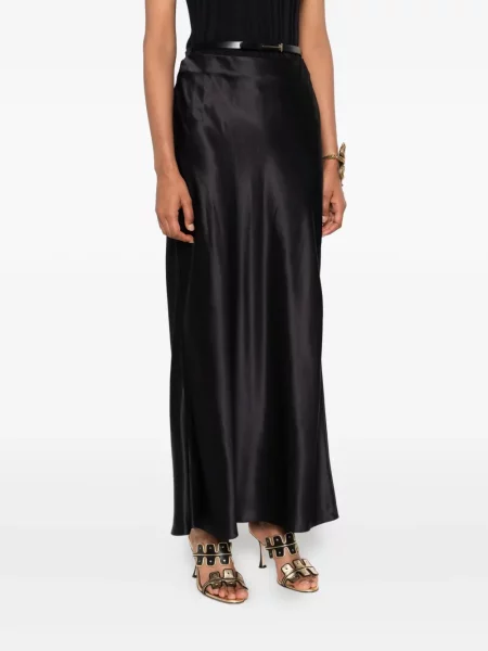 Fusta maxi Tom Ford de mătase negru