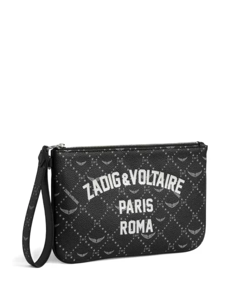 Geantă Zadig&voltaire cu imagine negru
